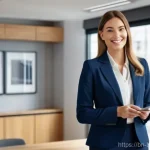 비즈니스 코칭 관련 필수 자격증 - **Prompt 1: The Foundation of Trust and Professionalism**
A confident and approachable female li...