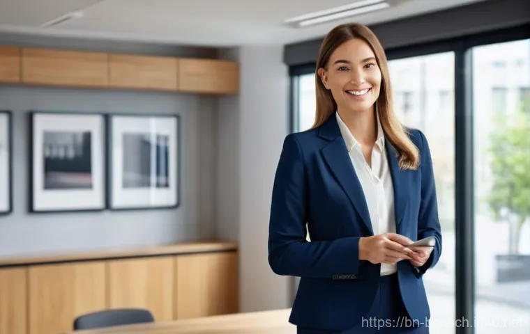 비즈니스 코칭 관련 필수 자격증 - **Prompt 1: The Foundation of Trust and Professionalism**
A confident and approachable female li...